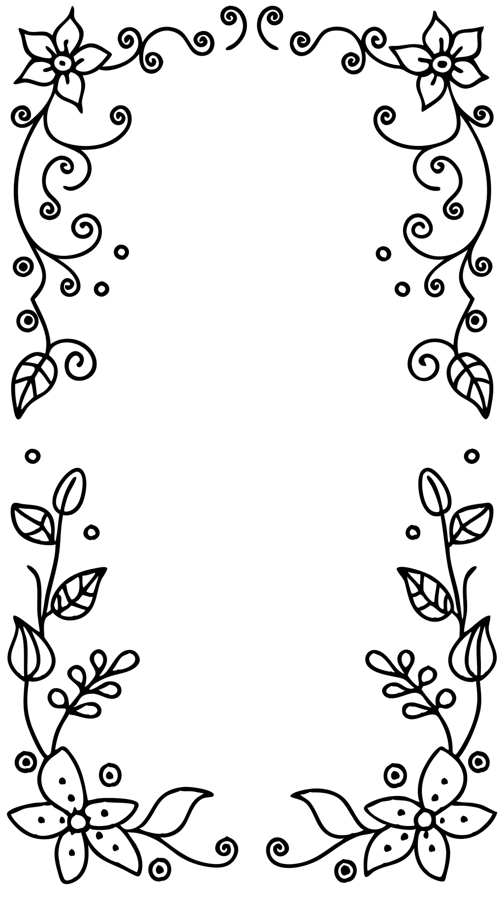 coloring page border